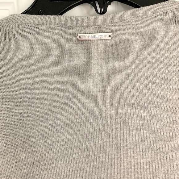 Michael Kors Grey Cardigan Sweater - Picture 2 of 5